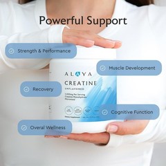 Micronized Creatine Monohydrate Powder – Vegan, Non-GMO, Flavorless, 5g for Stre