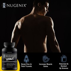 NUGENIX TOTAL-T Capsules -Testosterone Booster for Men, Energy & Stamina 90pcs
