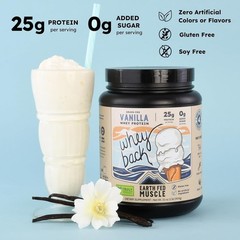 Earth Fed Muscle Vanilla Whey Back | 2lb Irish Grass Fed 25g Protein Isolate