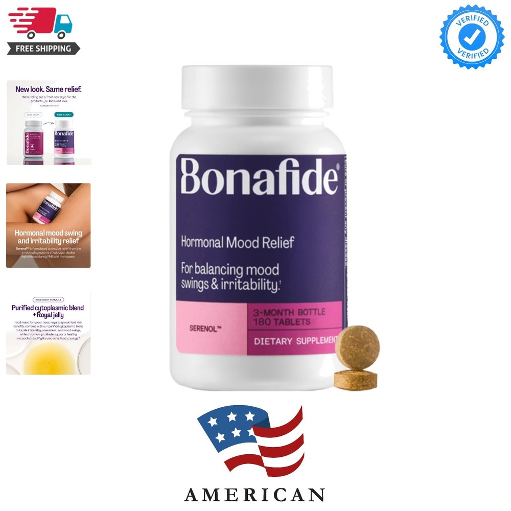 Hormonal Mood Relief for Women Serenol – Hormone-Free, Clinically Studied – H…