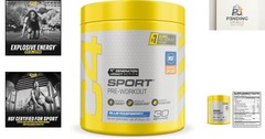 Cellucor Blue Raspberry Pre-Workout Powder – Energy & Muscle Boost – 30 Servings