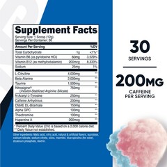 Nutricost Pre-Workout Powder (Cotton Candy) 30 Servings – GMO-Free, Gluten-Free