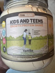 TruHeight Vanilla Protein Powder Shake Mix, Gluten-Free, GMO-Free, Unisex
