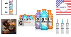 Gatorlyte Electrolyte Drink, 60% Lower Sugar, No Artificial Additives – 12 Pack