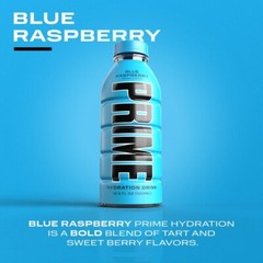 PRIME Hydration – Electrolytes Enhanced Sports Drink – Blue Raz, (24) Bottles