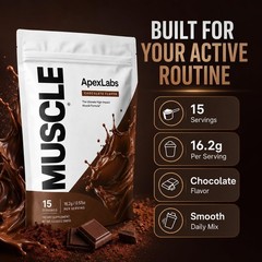 Apex Labs Protein Powder MUSCLE 15 servings 8.55oz EXP 05/2028