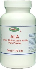 NuSci Alpha Lipoic Acid ALA 50g (1.76oz) Powder Pure Skincare antioxidant