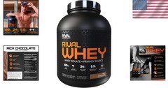 5lb Rival Whey Protein Powder – Instantized Rich Chocolate Flavor, Gluten-Free
