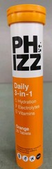 Phizz Electrolyte Multivitamin Rehydration Tablets Orange 20 Tabs Exp 04/2027