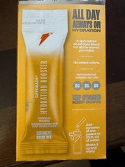 Gatorade Hydration Booster Tropical Mango Electrolyte Drink Mix, 6 Packets