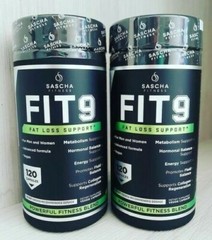 2 Pack Fit 9 Sascha Fitness Fat Loss Support. Original 100% Combo 240 capsules
