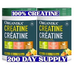 Organika Micronized Creatine 2-Pack 600g Fruit Punch 100 Day Supply