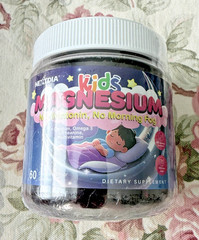 Kids Glycinate Magnesium Gummies + Calcium + Omega 3 – Melatonin Free Kids Sleep
