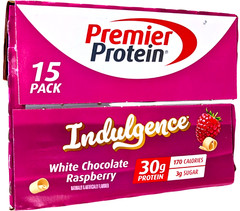 Premier Protein 30g High Protein Shake White Chocolate Raspberry 15 Ct EXP 06/26