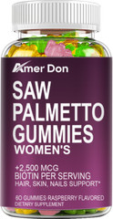 Saw Palmetto Gummies Standardized | Prostate Support & Hair Growth Formula 60pcs