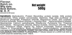 Develo Serious Muscle mass gainer protein original gym supplement for men- 500gm