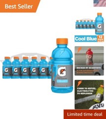 Pack of Frost Thirst Quencher – 12 Fl Oz Cool Blue Bottles for Instant Hydration