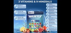 WASETLY Electrolyte Hydration Powder Sugar Free 30 Sticks Variety Flavors