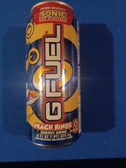 G-Fuel Sonic Energy Drink Full Can 16 Fl Oz Peach Flavor- NEW