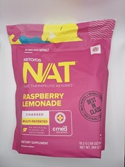 PRUVIT Keto OS NAT Raspberry Lemonade Charged 20 Pack New Free Shipping