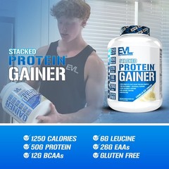 Evlution Nutrition Stacked Protein Gainer – 50g Protein Per Serving- 6lb