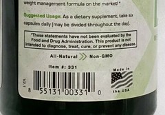 BQuick Nutrition – LEAN – Weight Management Formula – 120 Caps – Exp 4/2025