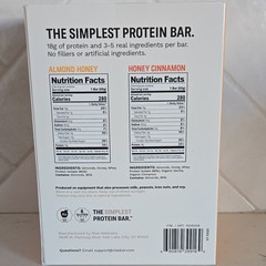 Rise Simplest Protein Bar 16 Bars (8) Almond Honey & (8) Honey Cinnamon