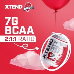 2PK Xtend Original BCAA 7g Air Heads Cherry Flavor, 30 Servings, Exp 9/2027