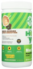 Manitoba Harvest Max Fiber Hemp Protein Powder Chocolate 16 Oz 1 Lb 1L 1 Pack