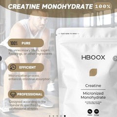 2 PACK LOT HBOOX ProMix Creatine Monohydrate Powder STICKS Unflavored MICRONIZED