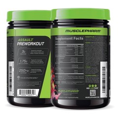 MusclePharm Assault Energy & Strength Pre Workout – 30 Servings, Melon Hwachae