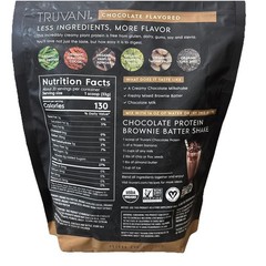 Truvani Vegan Pea Protein Powder Chocolate 1.5lb Organic Plant Based BB 09/2027