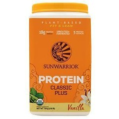 SunWarrior Classic Plus – Organic Plant-Based Protein Vanilla 750 grams