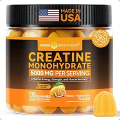 Creatine Monohydrate Gummies 5000mg 120ct Muscle Growth Energy