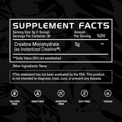Gains in Bulk Instantized Creatine Monohydrate for Men & Women, Solub