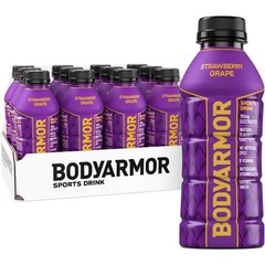 BODYARMOR Sports Drink, Strawberry Grape, Electrolyte Drink Hydration, 16 Fl Oz