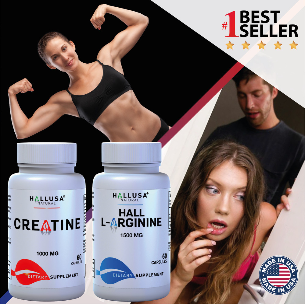 CREATINE & L-ARGININE – Muscle Recovery & Nitric Oxide Support – 120 Capsules