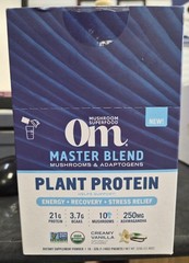 OM Master Blend Plant Protein Mushrooms & Adaptogens Dietary Supplement Power