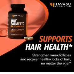 Saw Palmetto Supplement | 3X Formula With Stinging Nettle & Pumpkin Ext 120 Caps
