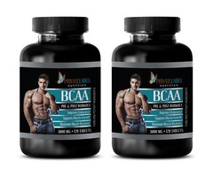 bcaa amino acids – BCAA 3000mg – amino acids complex – 2 Bottles 240 Tablets