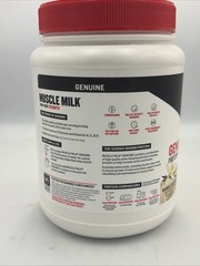 Muscle Milk Genuine Protein Powder, Vanilla Crème 30.9oz 13 Servings BB: 08/2026