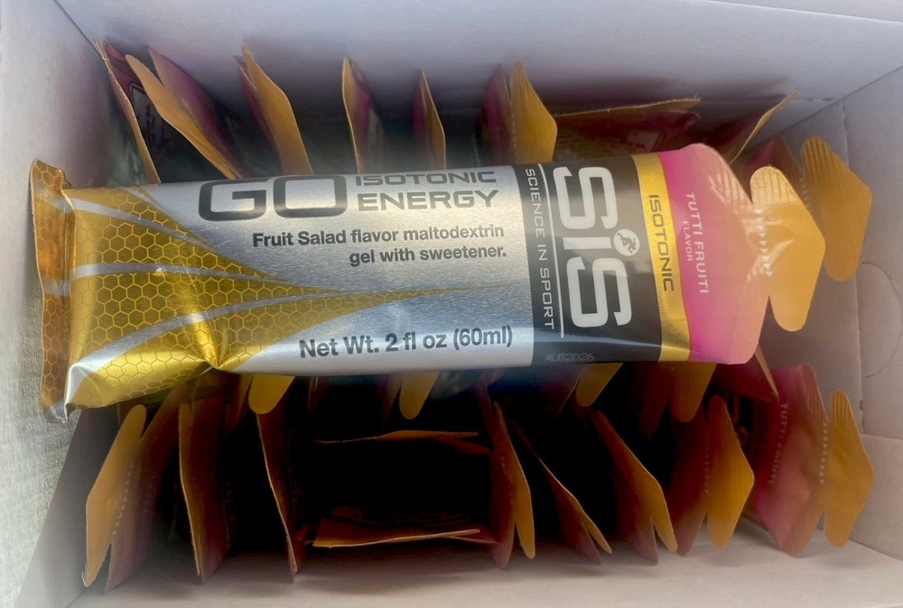 30 Pack SIS Go Isotonic Energy Gel TUTTI FRUTTI Science in Sport Energy 30 Count