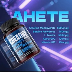 Creatine Monohydrate GUMMIES blueberry 🫐 Flavor 2 Pack 2 Month Supply