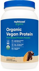 Nutricost Organic Vegan Protein Peanut Butter Chocolate (2 LB)