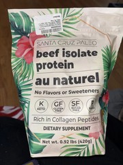 Santa Cruz Paleo Beef Isolate Protein
