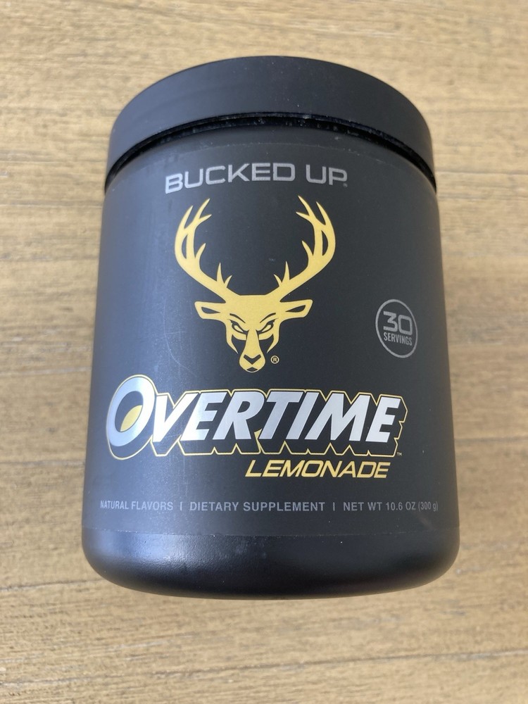 BUCKED UP OVERTIME LEMONADE PRE-WORKOUT GAMING NOOTROPIC 30 SERVINGS NEW