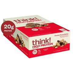 think! Protein Bars, High Protein Snacks, Gluten Free, Kosher Friendly, Chunk…
