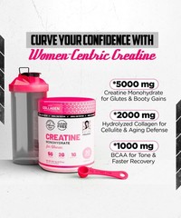 Creatine with Collagen & BCAAsCreatine Monohydrate for Women-8.57oz