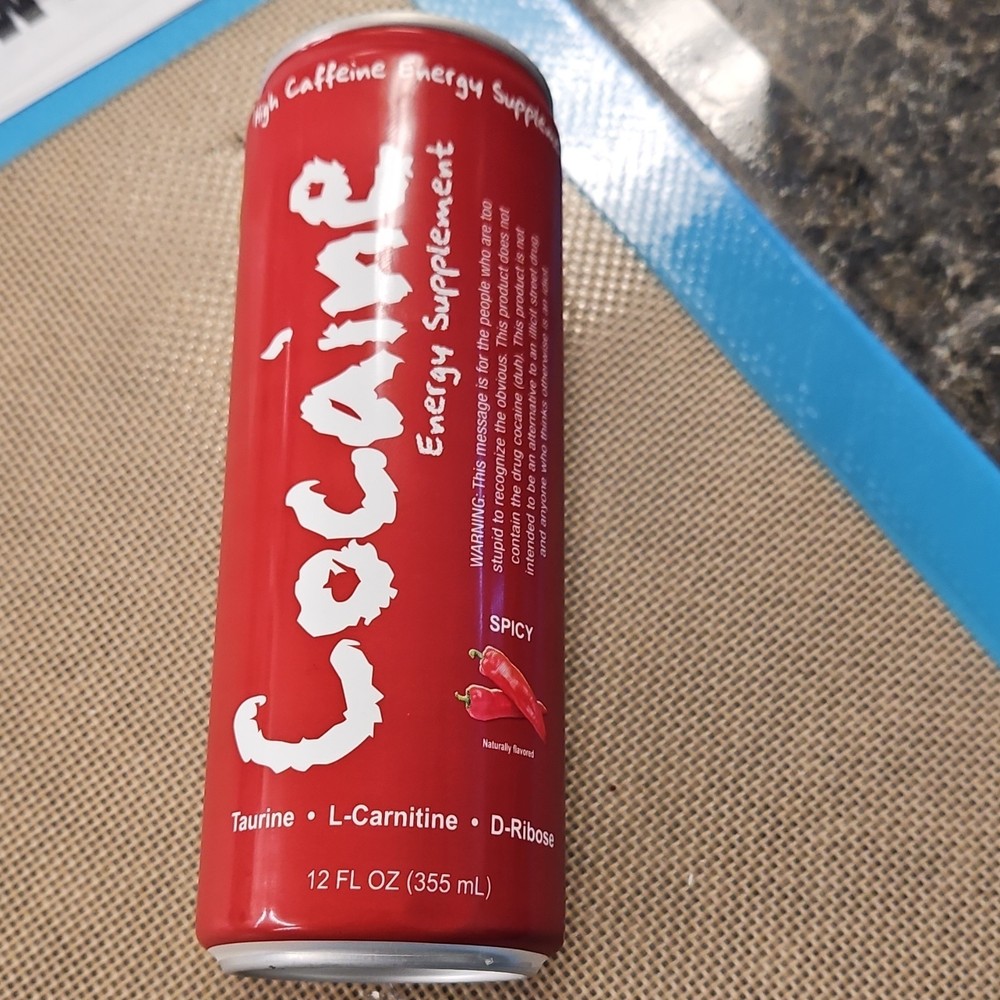 Cocaine Spicy Energy Supplement Drink 12 fl oz Taurine L-Carnitine D-Ribose