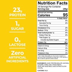 WICKED Lemonade Clear Whey Isolate Protein Powder 23g Protein 18 Servings NEW